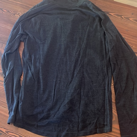 Smartwool men’s large quarter zip Heather gray - Picture 3 of 4